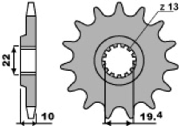 PBR Steel Standard prednji Sprick 435 - 520 435 12 18nc