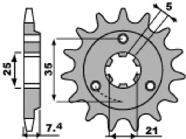 PBR Steel Standard prednji Sprick 437 - 520 437 16 18nc
