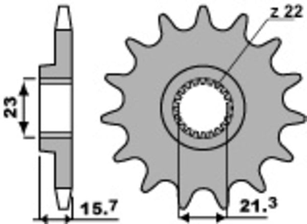 PBR Steel Standard prednji Sprick 441 - 520 441 16 18nc