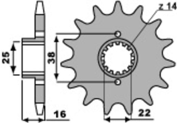 PBR tērauda standarta priekšējais sproks 490 - 520 490 15 18NC