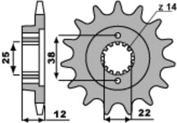 PBR Steel Standard priekšējais sproks 495 - 520 495 15 18NC