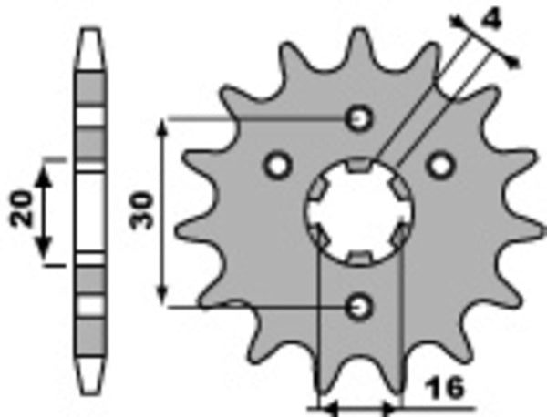 PBR Steel Standard priekšējais sproks 517 - 428 517 16 18NC