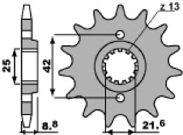 PBR Steel Standard priekšējais sproks 523 - 520 523 16 18NC