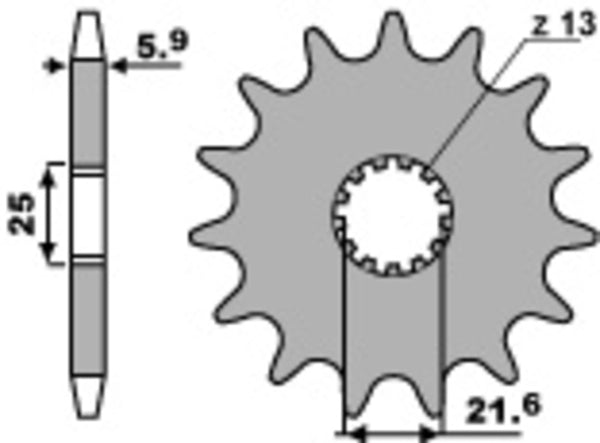 PBR Steel Standard priekšējais sproks 565 - 520 565 15 18NC