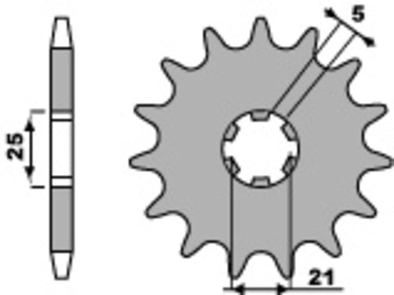 PBR Steel Standard Front Sprocket 569 - 520 569 10 18NC