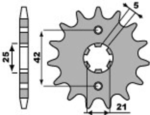 PBR Steel Standard prednji Sprick 572 - 520 572 16 18nc