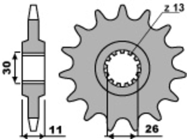 PBR Steel Standard prednji Sprick 579 - 530 579 18 18nc