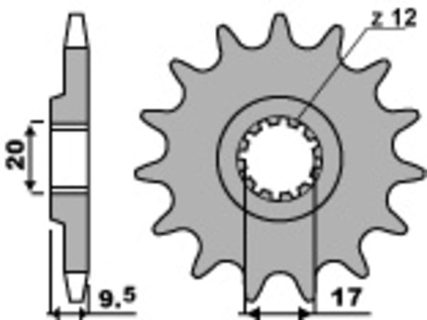 PBR Steel Standard prednji Sprick 7005 - 420 7005 13 18nc