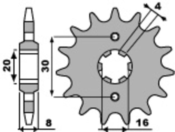 PBR Steel Standard prednji Sprick 718 - 520 718 12 18nc