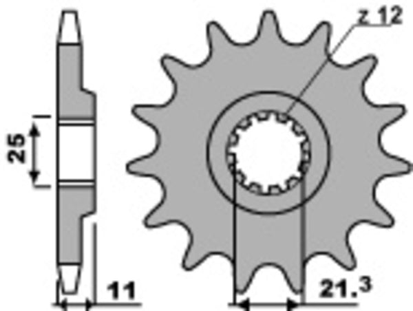 PBR Steel Standard prednji Sprick 727 - 520 727 16 18nc