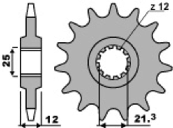PBR Steel Standard Front Sprock 823 - 520 823 14 18NC