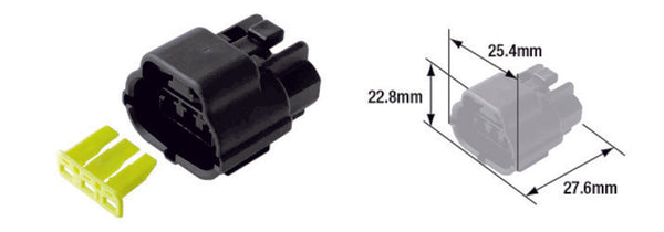 Tourmax waterproof female connector 070 (FRA)-3-Poly-ETP-114