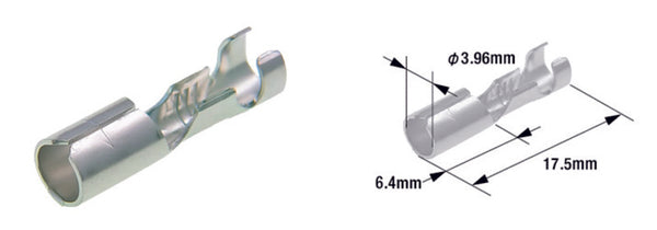 TOURMAX Hona-terminalstift Universal Bullet – Mässing – 100-pack – ETP-02