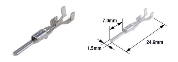 TOURMAX Hane-terminalstift Typ 060 (FRM) – Mässing – 50-pack – ETP-69