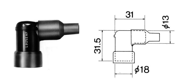 Ngk kicks plug cap - lb01ehf