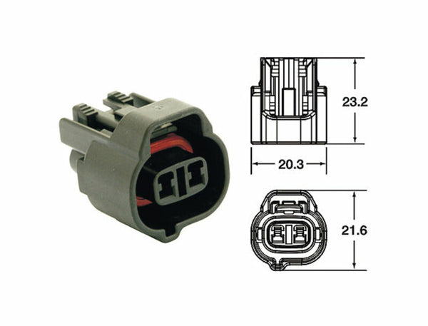 Bihr Female Connector 090 SMTO Series Oe Type 2 Plugs End Set Black - 5pcs3202a0812