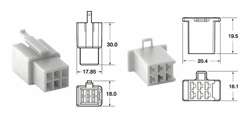 BIHR 6 kištukų galų rinkinių jungtys 110 ml OE tipas Ø0,5 mm²/0,85 mm² - 5 rinkiniai110ml.6p