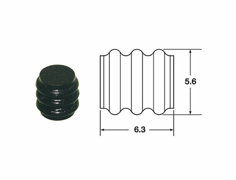 Bihr Plain Silikone Seals 090 SMTO Ø1,7 mm čierna - 50ks7000a0092