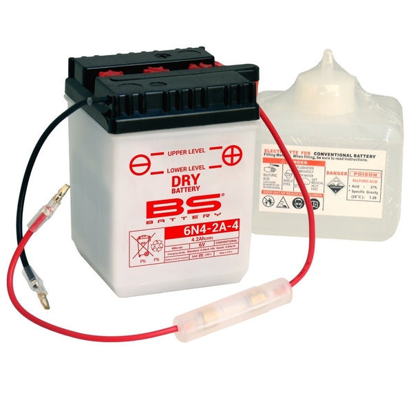 „BS Battery Battery“ įprasta su rūgšties pakuote-6N4-2A-4 (6 V)