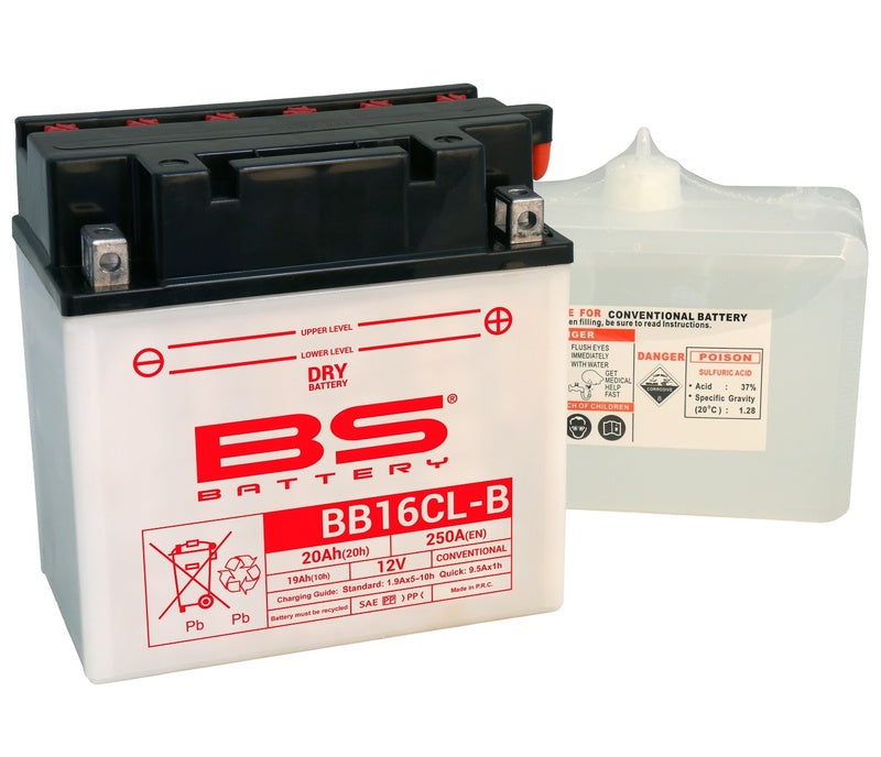 BS Battery Battery High Performance With Acid Pack - BB16CL -B