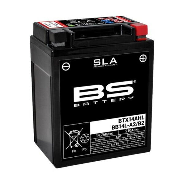 „BS Battery SLA“ akumuliatoriaus priežiūra Nemokama gamyklos suaktyvinta - BTX14AHL / BB14L -A2 / B2