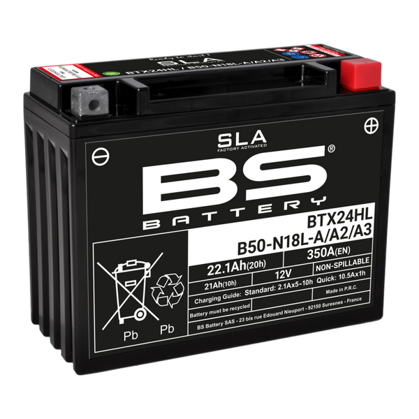 „BS Battery SLA“ akumuliatoriaus priežiūra nemokama gamyklos aktyvuota BTX24HL/B50 N18L-A/A2/A3
