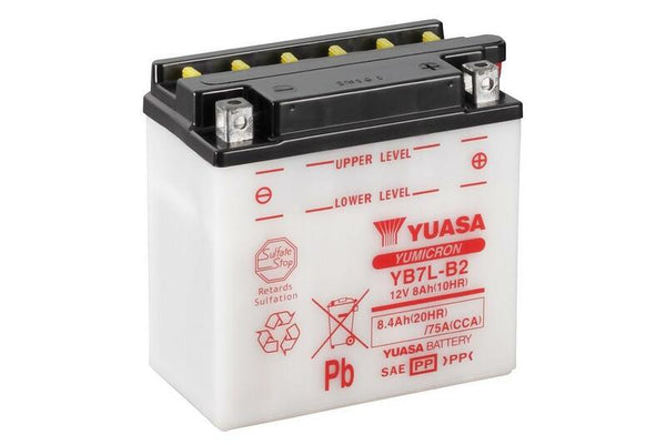 „Yuasa“ įprastinė baterija be rūgšties paketo - YB7L -B2
