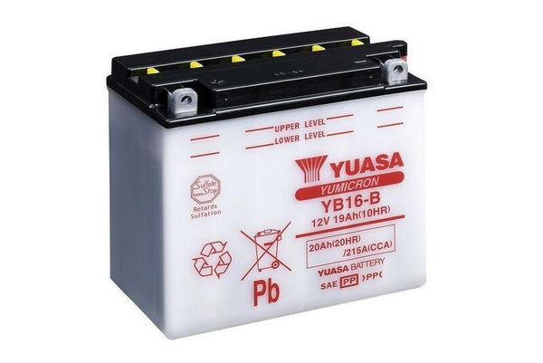 Yuasa parastais akumulators bez skābes iepakojumiem - YB16 -B