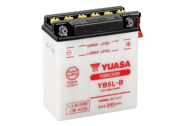 Yuasa parastais akumulators bez skābes iepakojumiem - YB5L -B