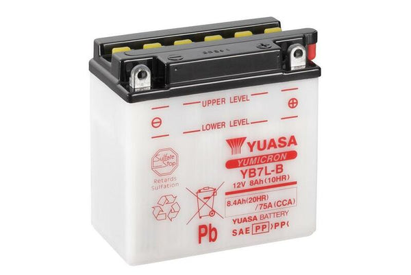 „Yuasa“ įprastinė baterija be rūgščių pakuočių - YB7L -B