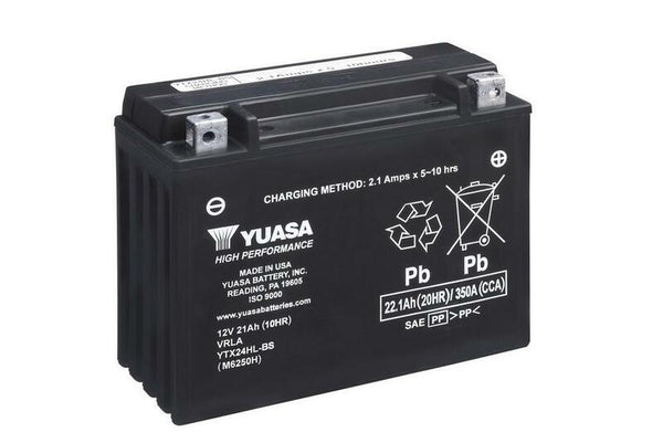 „Yuasa“ techninė priežiūra -nemokama baterija su rūgšties paketu -ytx24hl -b