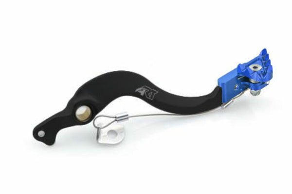 Art Factory Brake Pedal Black Anodized Aluminum/Blue Tip Suzuki RM-Z 450 ASB-117BKC-BLUE
