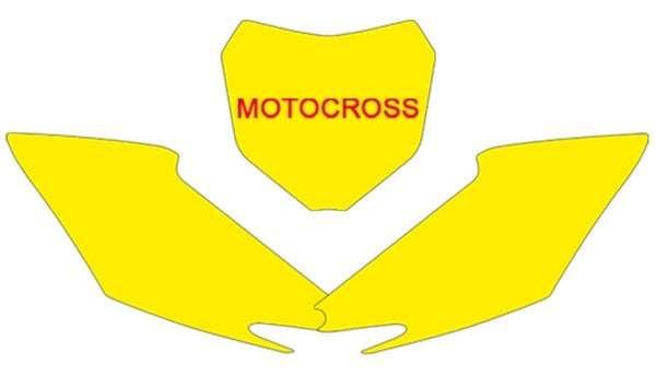 „Blackbird Plate“ lipdukai „White Honda CRF250R/450R 3138/000005“