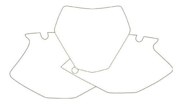 „Blackbird Plate“ lipdukai blanc yamaha yzf250 3219/000005