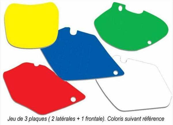 Blackbird Plate uzlīmes baltas Yamaha YZ125/250 3224/000005