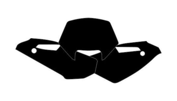 „Blackbird Plate“ lipdukai juoda Husqvarna WR125/WRE125 3614/000006