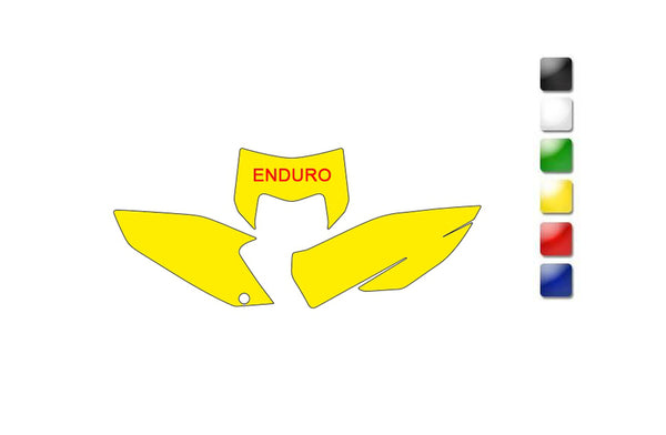 „Blackbird Plate“ lipdukai raudona „Husqvarna Te-Fe 125“ ir+ 3621/000009