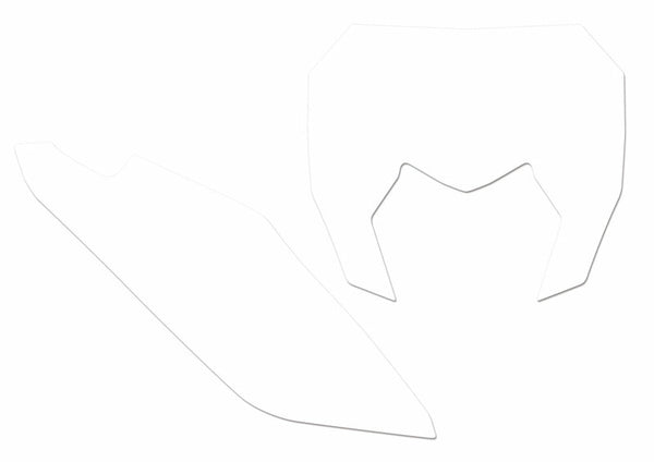 „Blackbird Plate“ lipdukai „White Sherco SE/SE-F 3E01/000005“