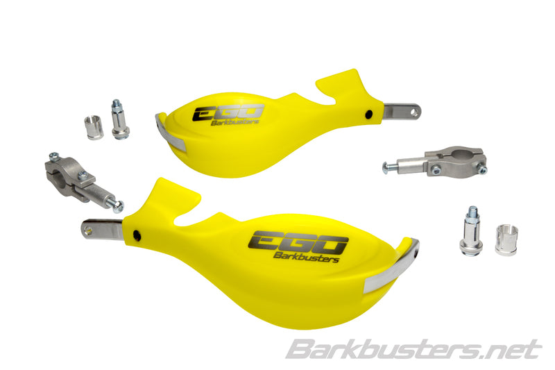 BARKBUSTERS EGO Handguard Two Point Mount Straight Ø22mm Yellow EGO-001-00-YE