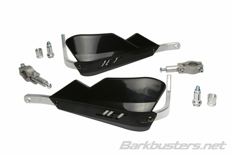 „Barkbusters“ „Jet Handguard“ dviejų taškų tvirtinimas tiesus Ø22mm juodas JET-001-00-BK