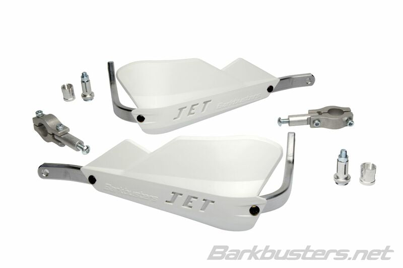 BARKBUSTERS Jet Handguard Two Point Mount Straight Ø22mm White JET-001-00-WH