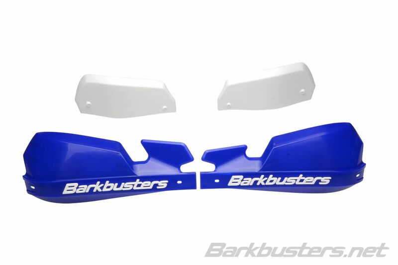 „Barkbusters VPS MX Handguard“ plastiko rinkinys tik mėlynos/baltos deflektoriaus VPS-003-01-bu