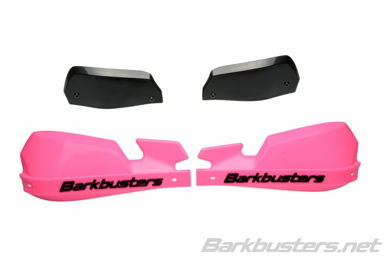 „Barkbusters VPS MX Handguard“ plastiko rinkinys tik rožinis/juodas deflektorius VPS-003-01-PK