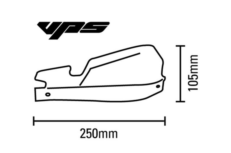 Barkbusters VPS MX Rokas sargs Set Universal Mount Black VPS-007-01-BK