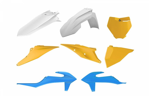 Policijska luka MX Vintage Edition Plastic Kit Blue/Yellow KTM SX/SX-F 90841