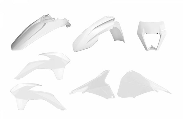 Policijska luka Enduro Restyle Plastic Kit White KTM EXC/EXC-F 90879