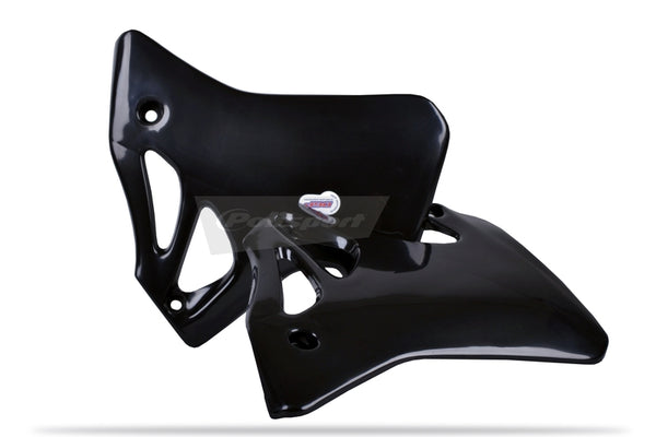 Policeport Radiator Covers Black Honda CRF250R/CRF450R 84100002