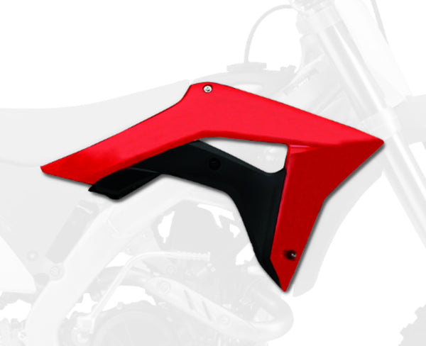 Policeport Radiator Covers Oem Color (2017) Red/Honda CRF450R/RX 84148001