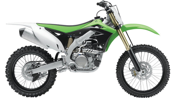 Policeport Radiator Covers Oem Color Green/Black Kawasaki KX450F 84159001