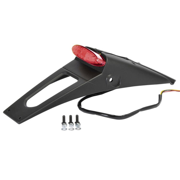 POLISPORT  RSP Led 2.0 Tail Light Black w/ Light & License Plate Light 8565900009
